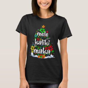 Mele Kalikimaka Trocal Christmas Hawaiian Santa Xm T-Shirt