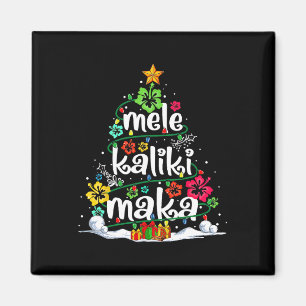 Mele Kalikimaka Tropical Christmas Hawaiian Santa  Magnet