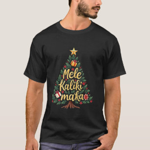 Mele Kalikimaka Tropical Christmas Hawaiian Santa  T-Shirt