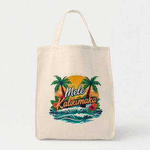 Mele Kalikimaka Tropical Christmas  Tote Bag