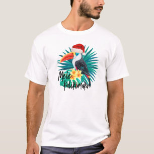 Mele Kalikimaka Tropical Jungle Birds T-Shirt