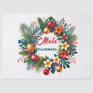 Mele Kalikimaka -Tropical  Xmas Tissue Paper