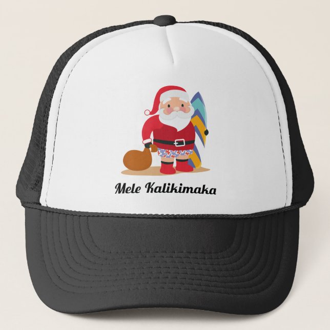 Mele Kalikimaka Trucker Hat (Front)