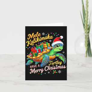 Mele Kalikimaka Turtley Have A Merry Christmas  Card