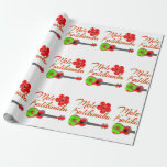 Mele Kalikimaka Ukulele Wrapping Paper<br><div class="desc">Aloha! Are you celebrating Christmas in Hawaii? Add some Hawaiian style to your Christmas celebrations with this Hawaiian Ukulele, and a red hibiscus flower for a tropical Christmas theme. This is the perfect Christmas gift for anyone who loves the uke is taking a Xmas vacation in Hawaii, or lives on...</div>