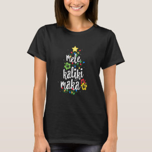 Mele Kalikimaka Women Hawaiian Hawaii Christmas T-Shirt