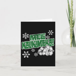 Melekalikimaka Mele Kaliki Maka Hawaiian Christmas Card