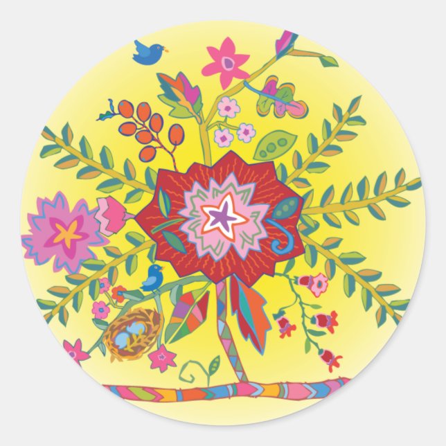 'Melinda' Classic Round Sticker (Front)