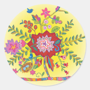 'Melinda' Classic Round Sticker