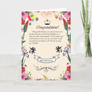Melinda's 80th Birthday Greeting Card