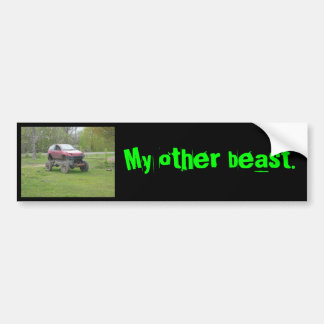 melindcar, My other beast. Bumper Sticker