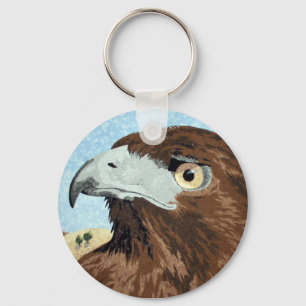 Melinistic Red-tail- textile Key Ring