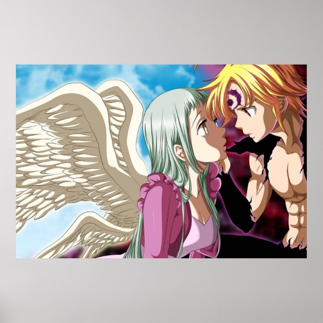 Meliodas and Elizabeth Poster (Front)