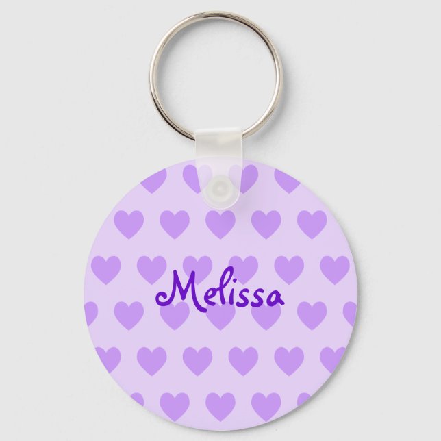 Melissa in Purple Key Ring (Front)