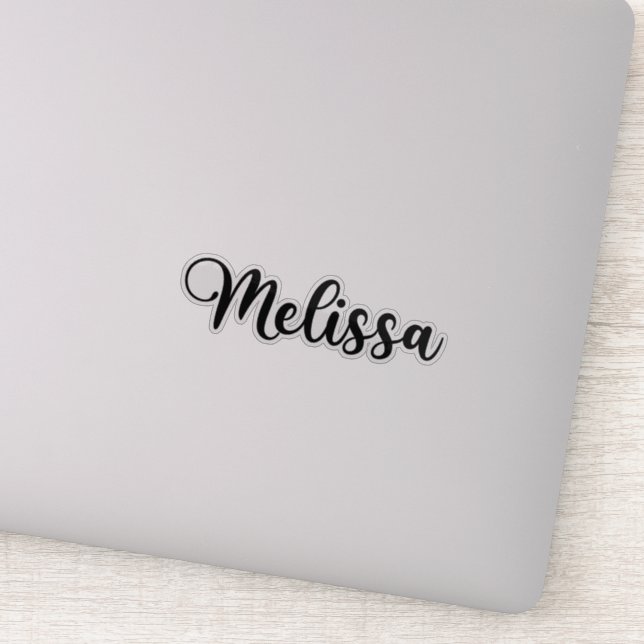 Melissa Name - Handwritten Calligraphy (Detail)