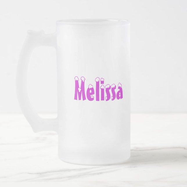 Melissa-Name Style-Frosted Mug (Left)