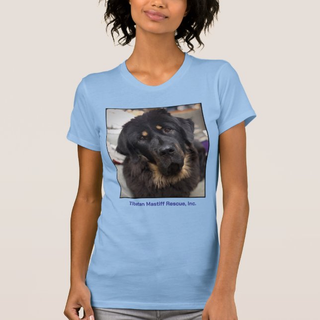 Melissa Tibetan Mastiff Head shot T-Shirt (Front)