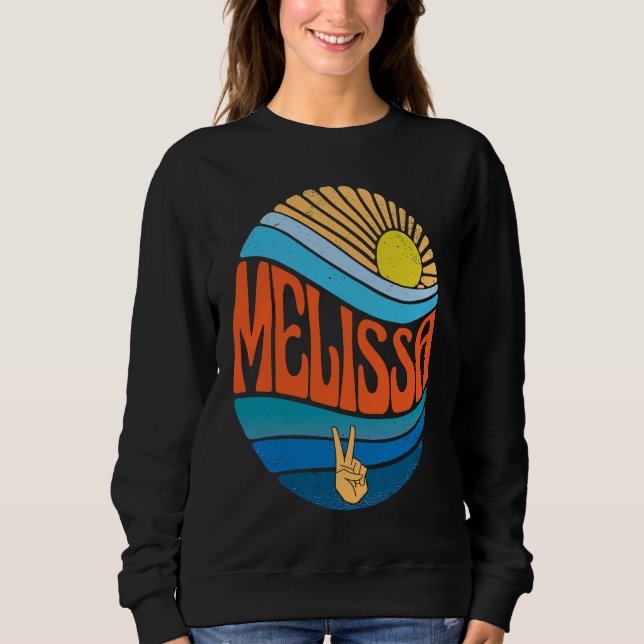 Melissa  Vintage Sunset Melissa Groovy Tie Dye Sweatshirt (Front)
