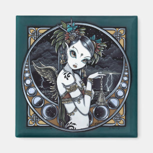 "Melita" Gothic Tribal Fusion Dancer Art Magnet