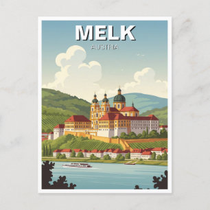 Melk Abbey Austria Travel Postcard