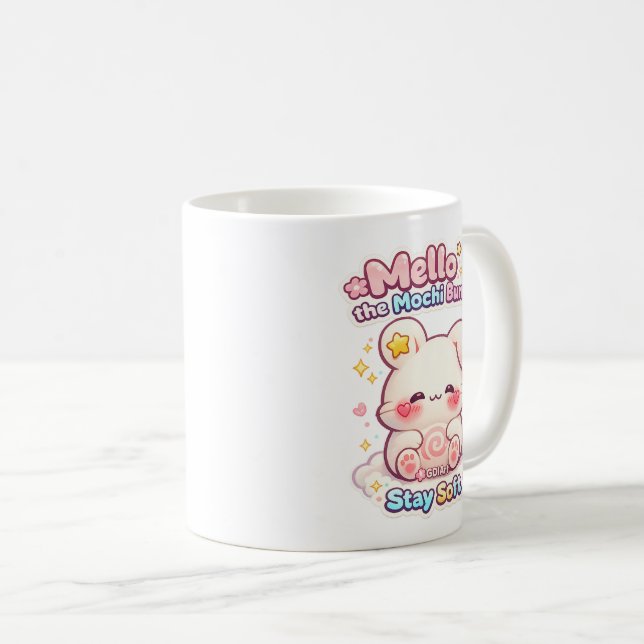 Mello the Mochi Bunny Coffee Mug (Front Right)