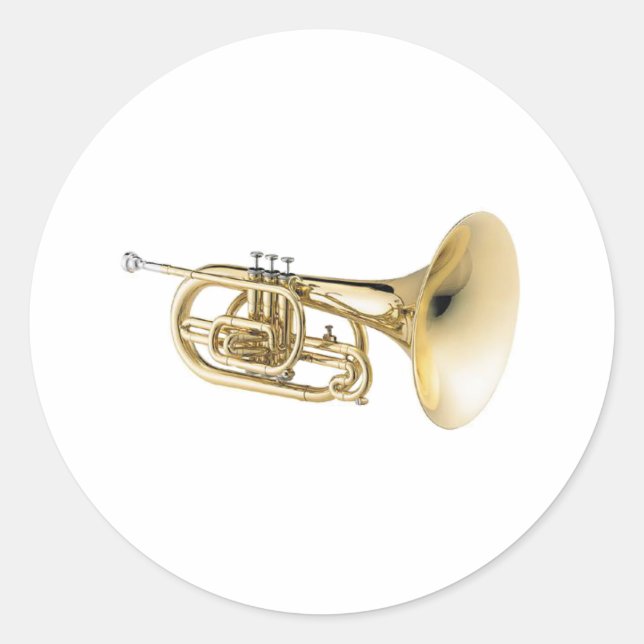 Mellophone Classic Round Sticker (Front)