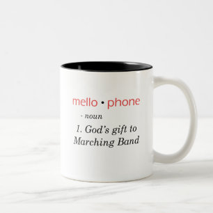 Mellophone - God's Gift to Band Two-Tone Coffee Mug