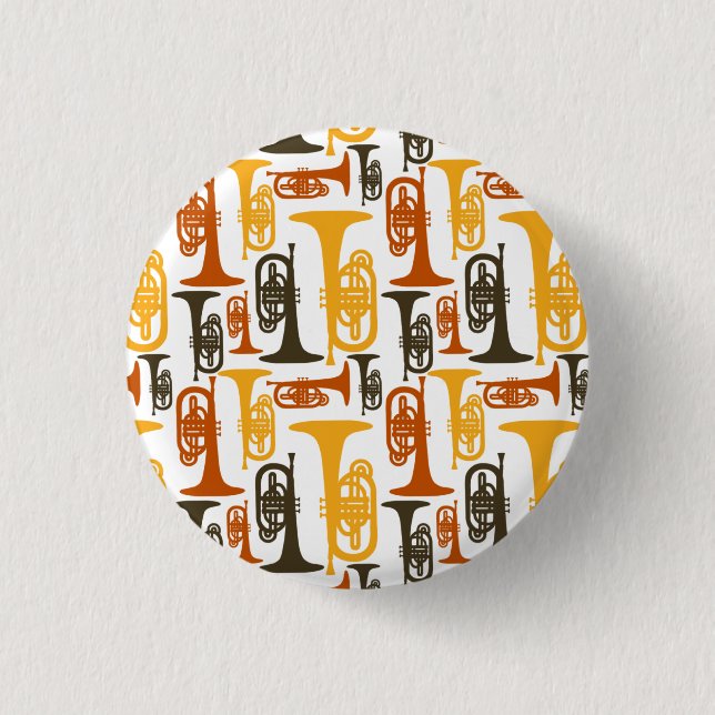 Mellophone Pinback Button (Front)