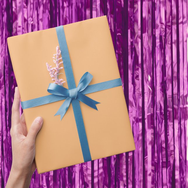 Mellow Apricot Solid Colour Wrapping Paper (Creator Uploaded)