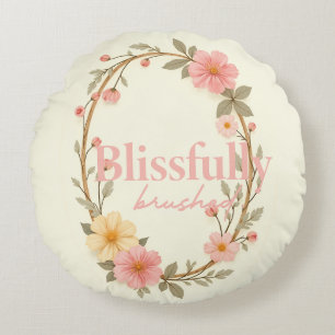 Mellow Blooms Round Cushion