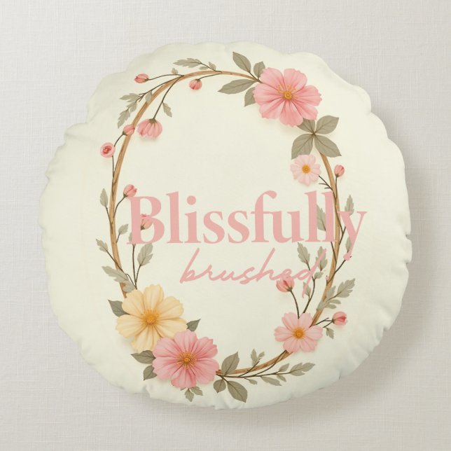 Mellow Blooms Round Cushion (Front)