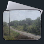 Mellow Country Road Laptop Sleeve<br><div class="desc">It's good to hit the open road,  out in the country.</div>