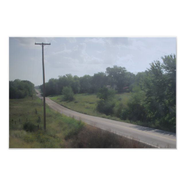 Mellow Country Road Photo Print (Front)