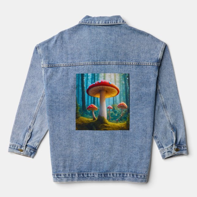 Mellow Mushroom Denim Jacket (Back)