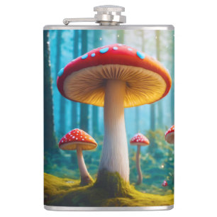 mellow mushroom Vinyl Wrapped Flask