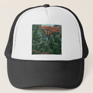 Mellow Out Legalise weed buds pot Trucker Hat