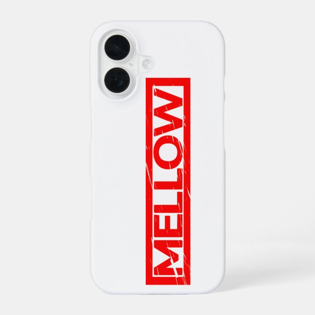 Mellow Stamp iPhone 16 Case (Back)