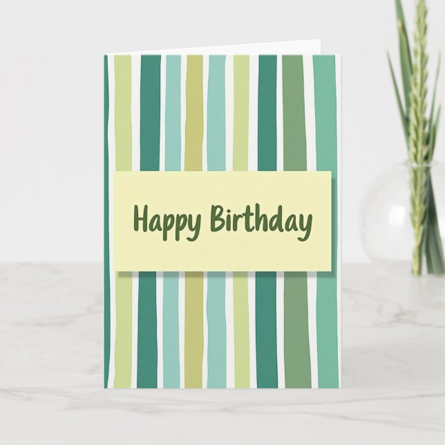 Mellow Yellow Birthday Card (Front)