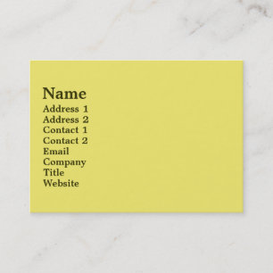 Mellow Yellow Business Card