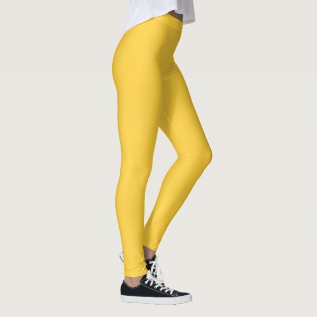Mellow Yellow Colour Leggings (Right)