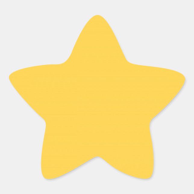 Mellow Yellow (Gold coloured), Star Sticker (Front)
