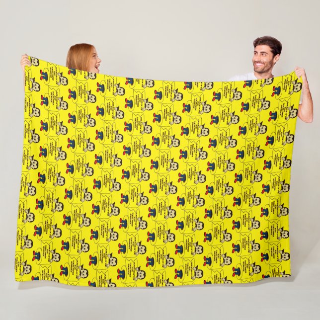 Mellow Yellow Suvivor Fleece Blanket (In Situ)