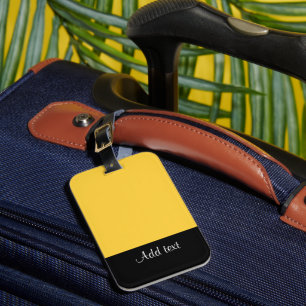 Mellow Yellow Template Luggage Tag