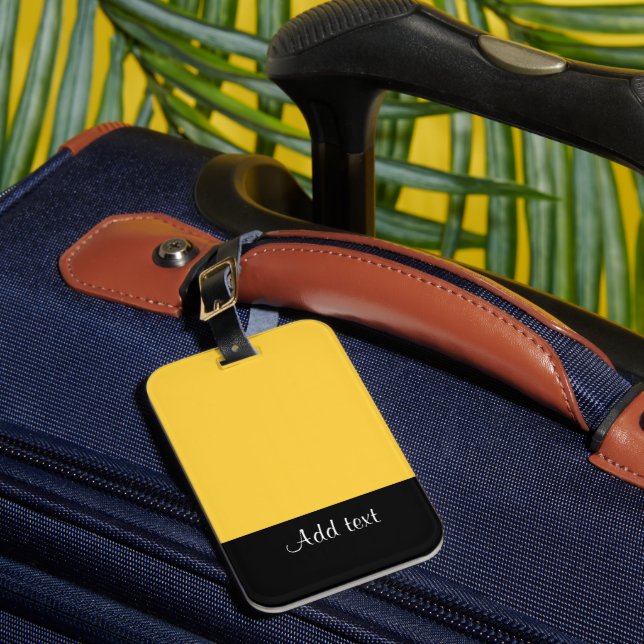 Mellow Yellow Template Luggage Tag (Front Insitu 1)