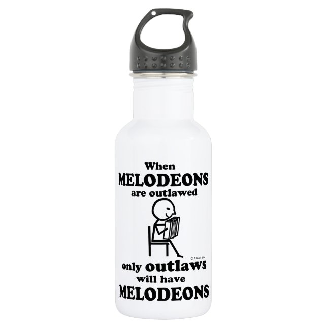 Melodeons Outlawed 532 Ml Water Bottle (Front)