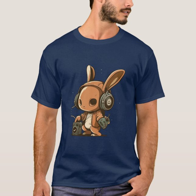 Melodic Bunny: A Musical Journey T-Shirt (Front)