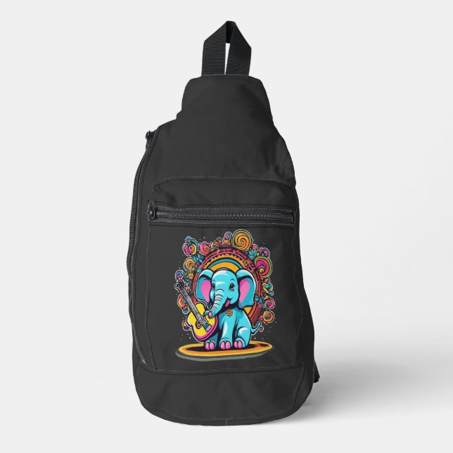 Melodic Elephant Sling Bag (Front)