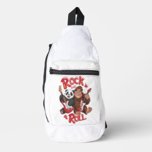 Melodic Harmony:  Bigfoot and Panda Bear Sling Bag