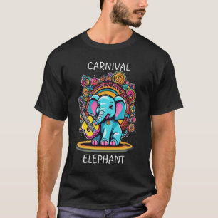 Melodic Mammoth Elephant Playing Guitar T-Shirt