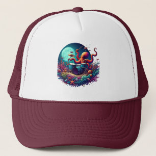 Melodic Octopus: Drumming in the Depths Trucker Hat